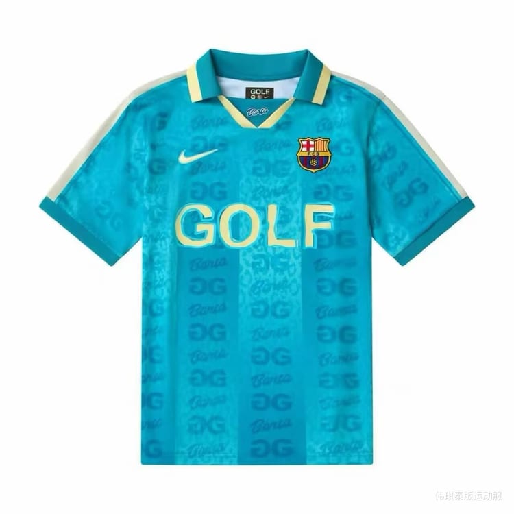 2026/2027 Barcelona x Golf Wang Light Blue Shirt